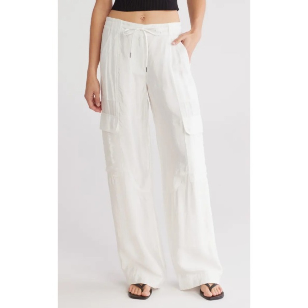 Simkhai‎ Aurora Parachute Utility Pants white Size 2 New $395